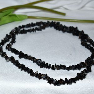 Amy Kahn Russell Black Onyx Chips Necklace, 40 inch